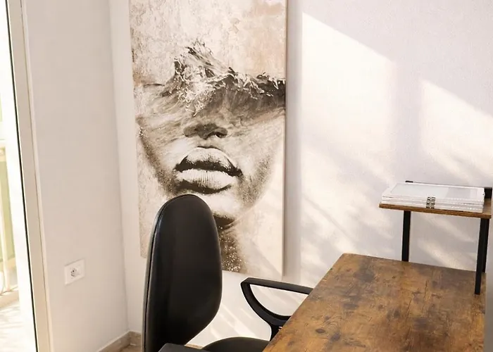 公寓 Blloku Balcony Fast Wi-fi